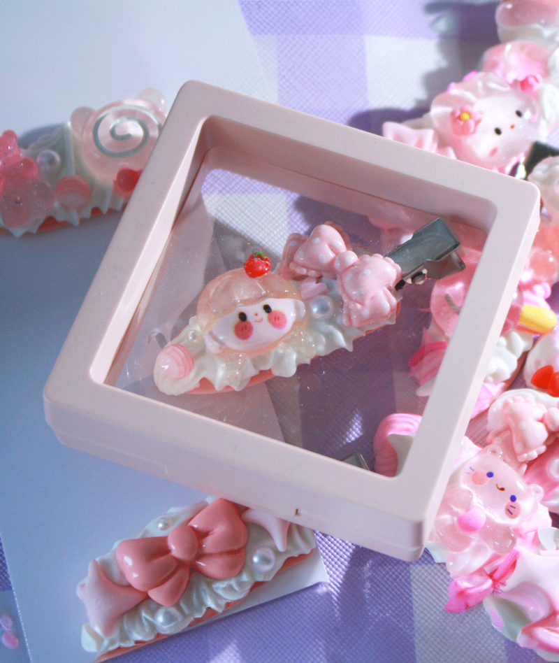 Barrette Rose Cute
