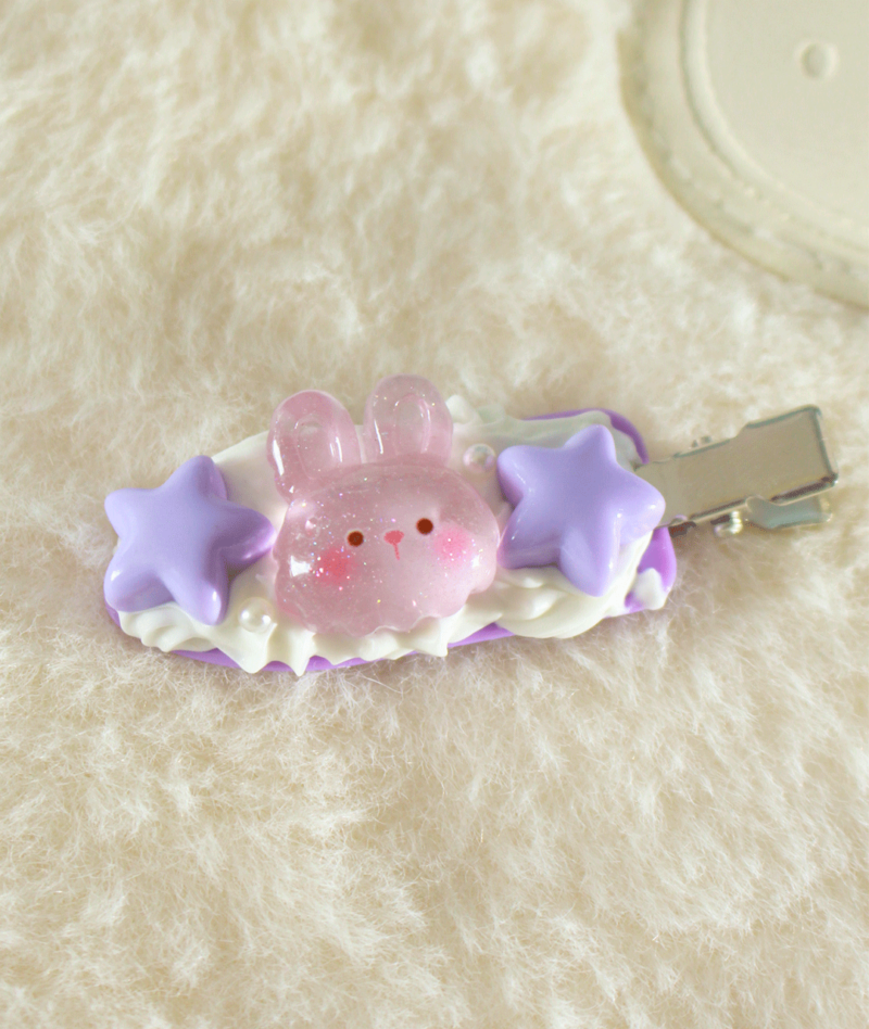 Barrette Violet Cute