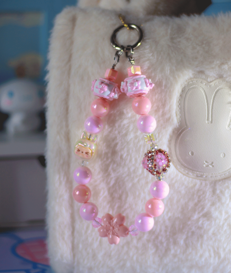 Luxe Cute Rose Bracelet Téléphone