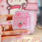 Lait à la fraise